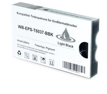 ASC Alternativ-Tinte für Epson C13T603700 Helles Schwarz
