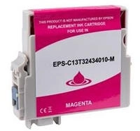 FairToner Kompatibel f&uuml;r Epson C13T32434010 / T3243 Druckerpatrone Magenta