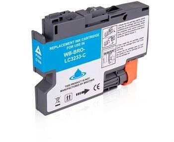 ASC Alternativ-Tinte für BROTHER LC3233C cyan