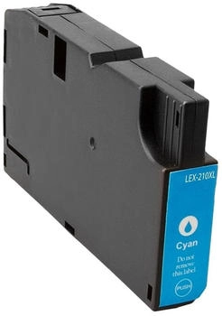 ASC Alternativ-Tinte (Druckkopf) für LEXMARK 210XL / 14L0175E XL-Version cyan