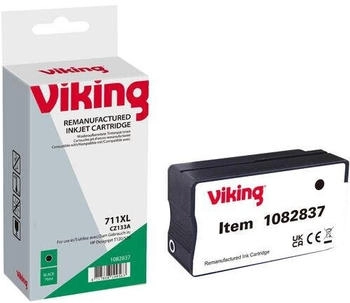 Viking 711 Kompatibel HP Tintenpatrone CZ 133A Schwarz (1082837)