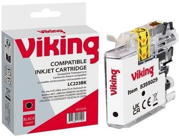 Viking LC223BK Kompatibel Brother Tintenpatrone Schwarz (8355029)
