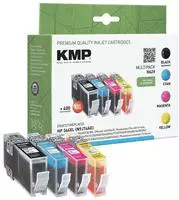 KMP schwarz cyan magenta gelb Druckerpatronen kompatibel zu HP 364XL N9J74AE -