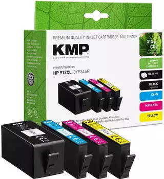 KMP ersetzt HP 912XL 4er Pack