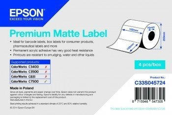 Epson Etikettenrolle matt (C33S045726)