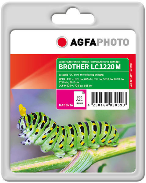 AgfaPhoto APB1220MD ersetzt Brother LC-1220M magenta