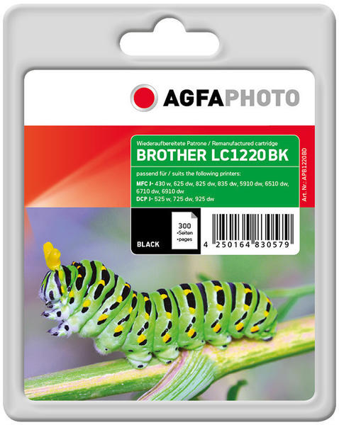 AgfaPhoto APB1220BD ersetzt Brother LC-1220BK schwarz