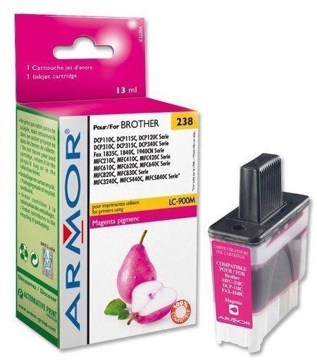 ARMOR Fax-/Tintenstrahldruckerkartusche Kapazität 500 Seiten für Brother LC900M oder entsprechende Modelle Magenta