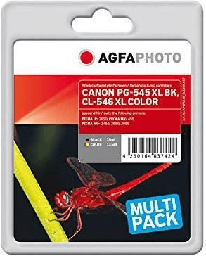 AgfaPhoto APCPG545_CL546XLSET ersetzt Canon PG-545XL/CL546XL