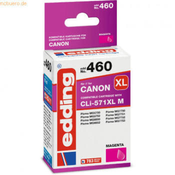 edding EDD-460 ersetzt Canon CLI-571XLM magenta