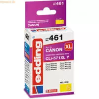 Tonerversum Kompatible CLI-571XL f&uuml;r Canon Tintenpatrone Yellow 0334C001