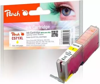 Peach PI100-292 ersetzt Canon CLI-571XL gelb