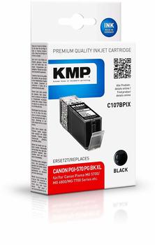 KMP C107BPIX ersetzt Canon PGI-570PGBKXL schwarz (1567,0001)