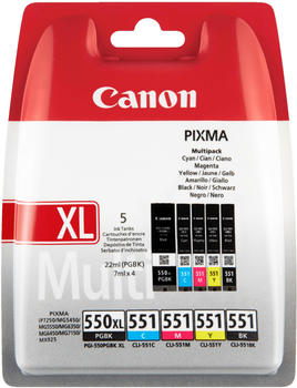Canon PGI-550PGBKXL / CLI-551 Multipack 4-farbig