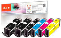 Peach PI100-337 Druckerpatrone 6 St&uuml;ck(e) Standardertrag Schwarz, Cyan, Magenta,