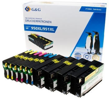 G&G TI-H-GG-950/951XL-10 ersetzt HP 950XL/951XL 10er Pack