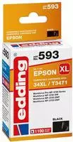 TTS Solution Kompatible Premium T-34XL Epson Tintenpatrone Schwarz ersetzt