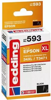 edding EDD-593 ersetzt Epson 34XL schwarz