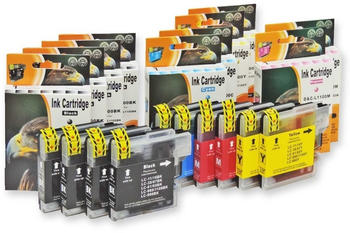 D&C ersetzt Brother LC-980, LC-1100 Set 10 Druckerpatronen alle Farben