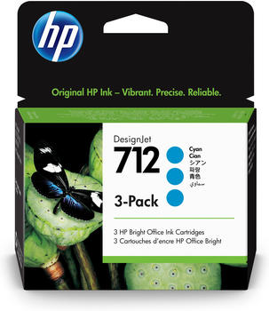 HP Nr. 712 cyan (3ED77A) 3er Pack