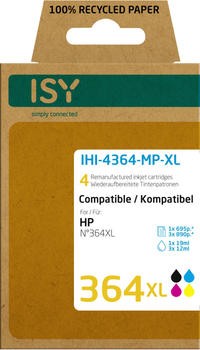 ISY IHI-4364-MP-XL ersetzt HP 364XL 4er Pack