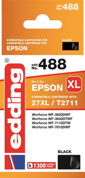 edding EDD-488 ersetzt Epson 27XL schwarz