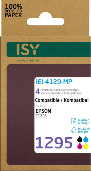 ISY IEI-4129-MP ersetzt Epson T1295 4er Pack