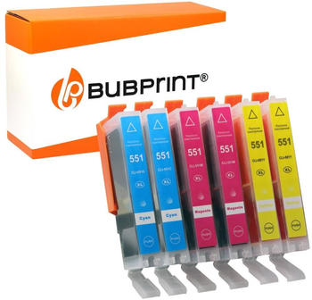 Bubprint 80022738 ersetzt Canon PGI-550/CLI-551 6er Pack