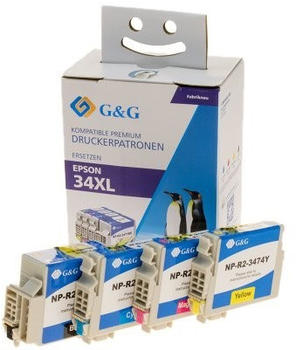 G&G NP-R2-3471-4(PG) ersetzt Epson 34XL 4er Pack