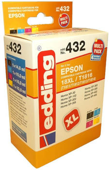 edding EDD-432 ersetzt Epson 18XL 4er Pack