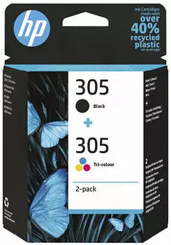 HP Nr. 305 schwarz + 3-farbig (6ZD17AE)