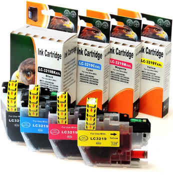 D&C ersetzt Brother LC-3219 XXL Set 4 Druckerpatronen