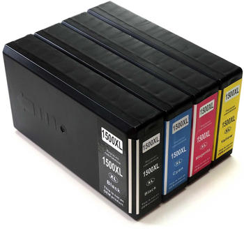 D&C ersetzt 4er Set Canon 9182B004, PGI-1500 XL Druckerpatronen Tinte