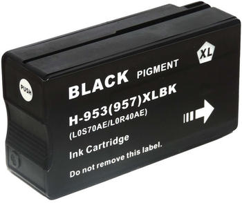 D&C ersetzt HP 953XL, L0S70AE BK Schwarz Black Druckerpatrone für 2.000 Seiten