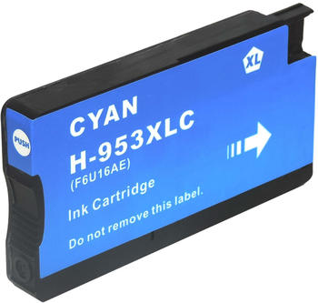 D&C ersetzt HP 953XL, F6U16AE C Cyan Blau Druckerpatrone für 1.600 Seiten