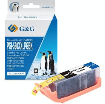 G&G NP-C-0580XXLBK(PG) ersetzt Canon PGI-580BKXXL schwarz