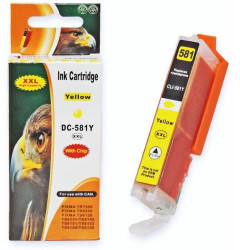 D&C ersetzt Canon CLI-581 XXL, 1997C001 Y Yellow Gelb Druckerpatrone für 830 Seiten
