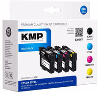 KMP MULTIPACK E196XV - 4er-Pack - Hohe Ergiebigkeit - Schwarz, Cyan, Magenta -