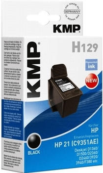 KMP H129 ersetzt HP 21 schwarz (1900,4811)