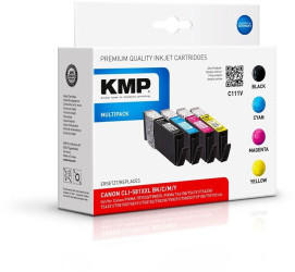 KMP C111V ersetzt Canon CLI-581BK/C/M/Y XXL 4er Pack