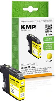 KMP B62YX ersetzt Brother LC-223Y gelb