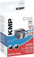 Edding 18-262-01, Edding Druckerpatrone ersetzt Canon 2x PGI-520BK Kompatibel