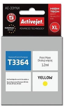 ActiveJet AE-33YNX ersetzt Epson 33XL gelb