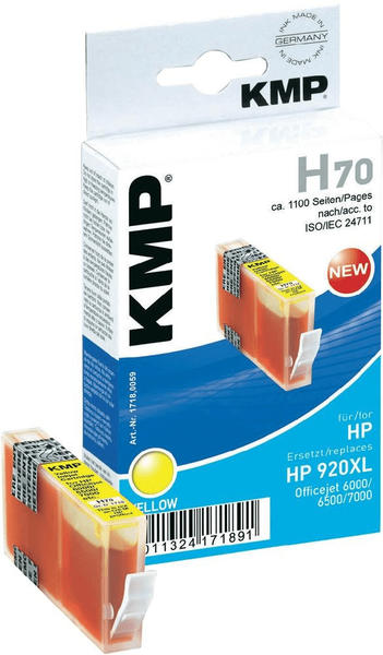 KMP H70 ersetzt HP 920XL gelb (1718,0059)