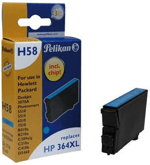 Pelikan Printing Pelikan H58 ersetzt HP 364XL cyan (4105844)