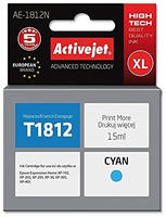 TTS Solution Kompatible T-18xl Premium Tintenpatrone Cyan ersetzt Epson C13T18124010