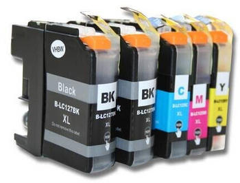 vhbw ersetzt Brother LC-125 5er Pack