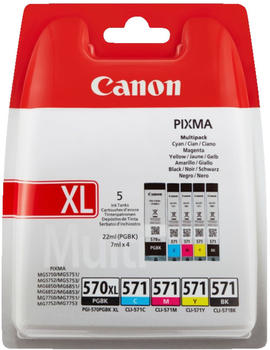 Canon PGI-570XL / CLI-571 Multipack 4-farbig (318C004AA)