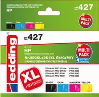 edding 427 HP 950XL/951XL (CN045/CN046/CN047/CN048) Multipack 4, 1x 75 ml + 3x 30 ml