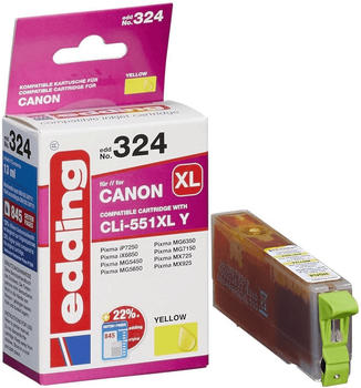 edding EDD-324 ersetzt Canon CLI-551XL gelb